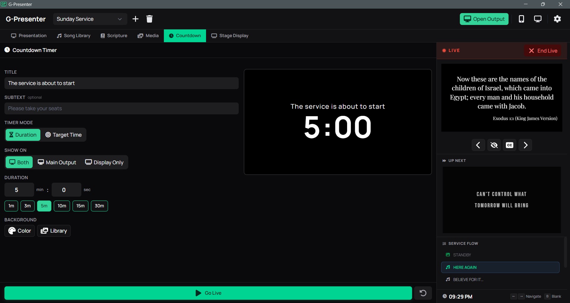 Countdown screenshot